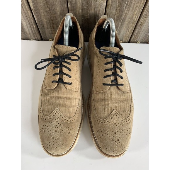 Cole Haan Grand OS Zerogrand Brown Oxford Wingtip Shoes Men's Size 8.5 C27431 - Picture 2 of 9